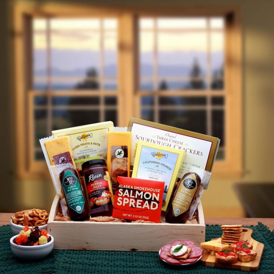 GBDS Simply Savory Gourmet Snack Tray | Gourmet Gift Baskets