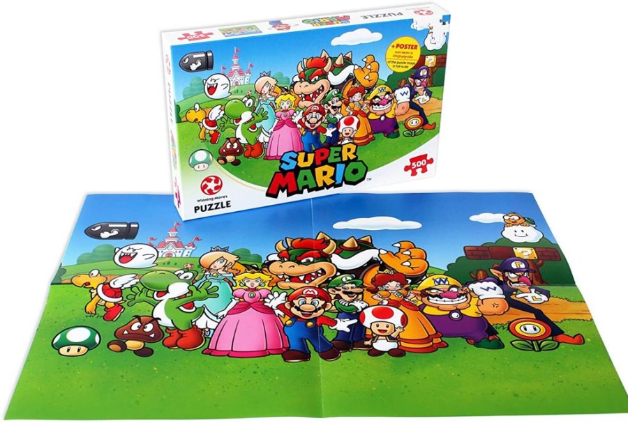 Toynk Mario And Friends 500 Piece Jigsaw Puzzle | Retro Toys & Games