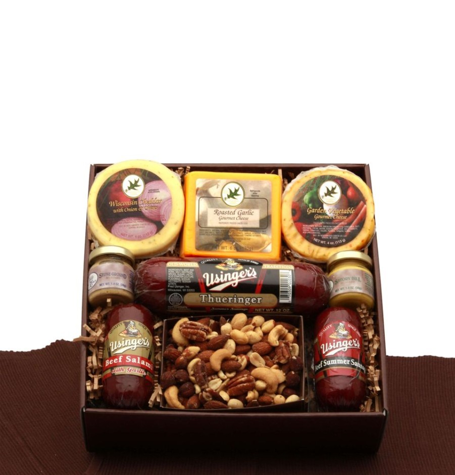 GBDS Favorite Selections Meat & Cheese Sampler | Gourmet Gift Baskets