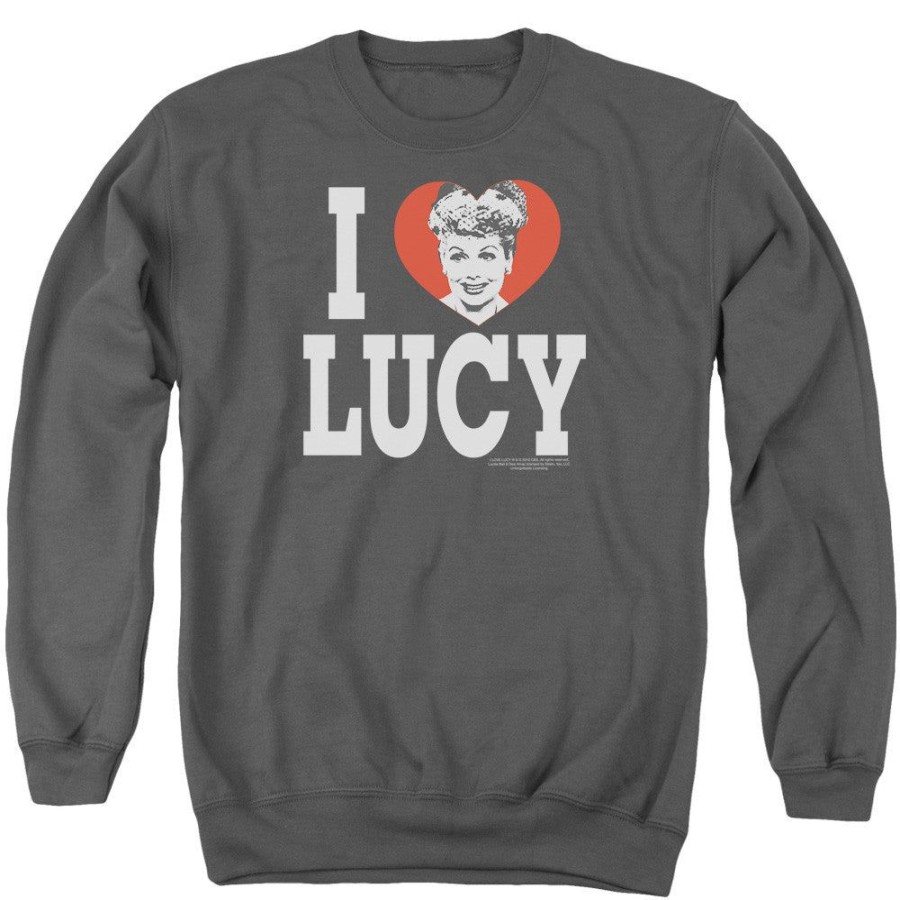 MeTV Custom Classics I Love Lucy - I Heart Lucy | Crewneck Sweatshirts