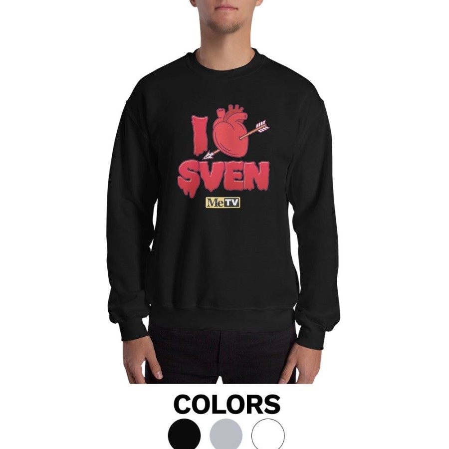 MeTV Custom Products I Heart Sven Sweatshirt | Crewneck Sweatshirts