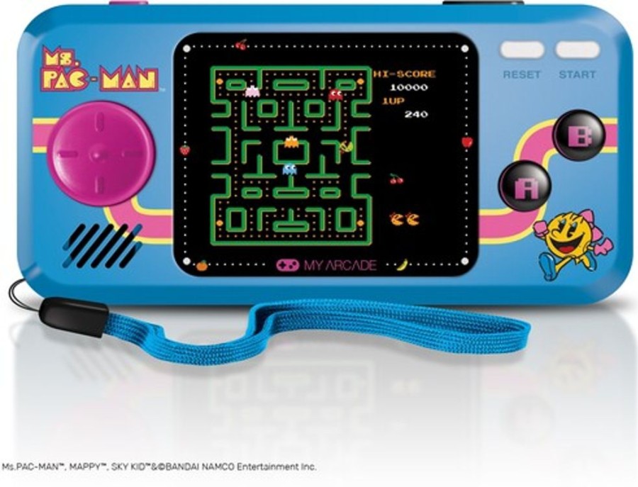 MeTV Entertainment My Arcade Dgunl-3242 Ms. Pac-Man Pocket Player Portable Handheld Game System | Handheld Video Games