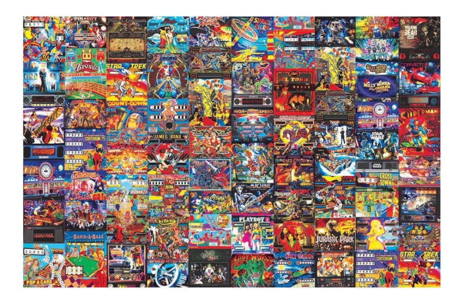 Toynk Pinball Parlor Retro Arcade Puzzle | 1000 Piece Jigsaw Puzzle | Puzzles