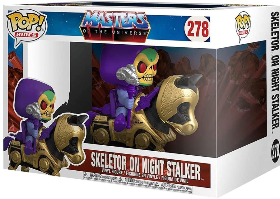 Toynk Masters Of The Universe Funko Pop Rides Vinyl Figure | Skeletor W/ Night Stalker | Funko Pops!