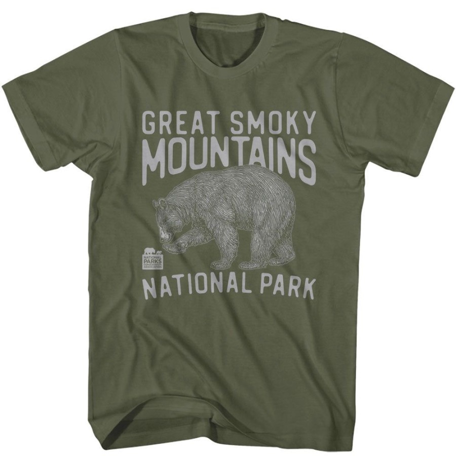 MeTV Custom Brands National Parks - Great Smoky Mountains 1940 (Green) | Classic Brands Tees