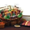 GBDS Savory Favorites Meat And Cheese Gift Basket | Gourmet Gift Baskets