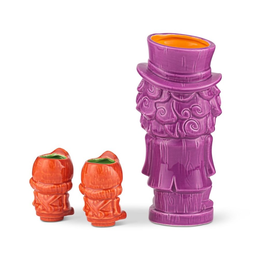 Toynk Geeki Tikis Willy Wonka And The Chocolate Factory Mug Set | Ceramic Tiki Cups | Drinkware