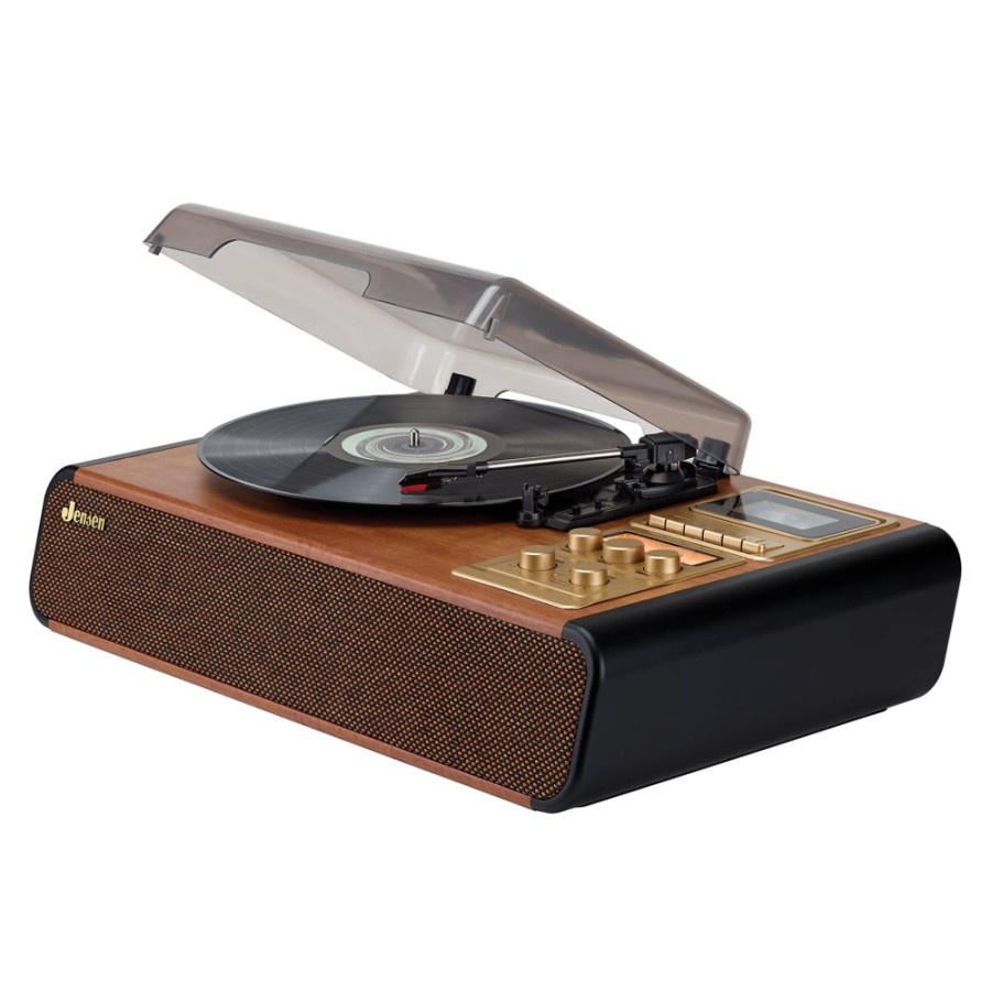 Jensen Jensen 3-Speed Stereo Turntable With Cassette Player/Recorder And Am/Fm Stereo Radio | Cassette Tape Players