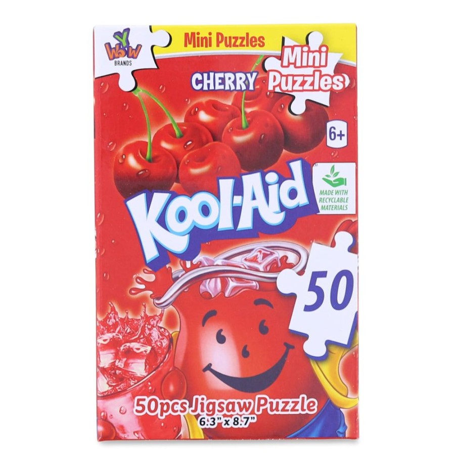 Toynk Kool-Aid 50 Piece Mini Jigsaw Puzzle | Cherry | Retro Toys & Games