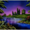 Toynk Bob Ross Blue River Nature Puzzle | 1000 Piece Jigsaw Puzzle | Puzzles