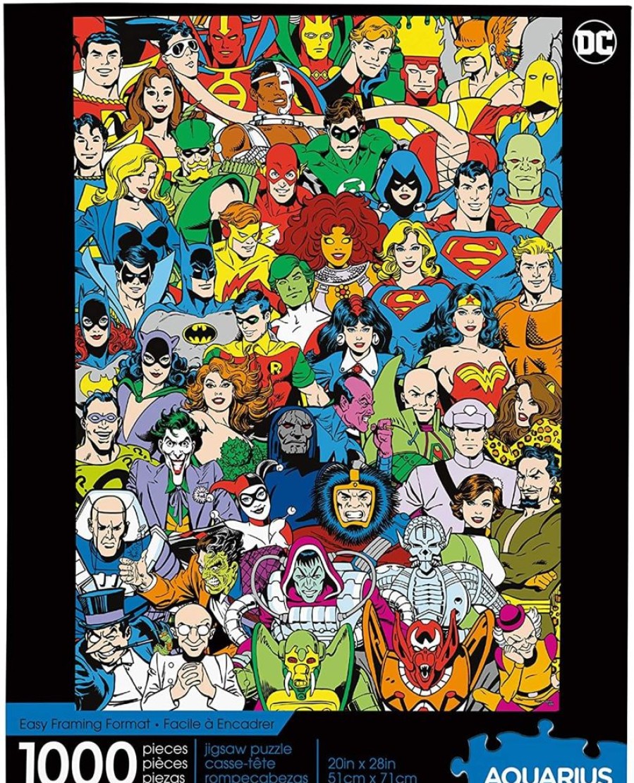 Toynk Dc Comics Retro Cast 1000 Piece Jigsaw Puzzle | Puzzles