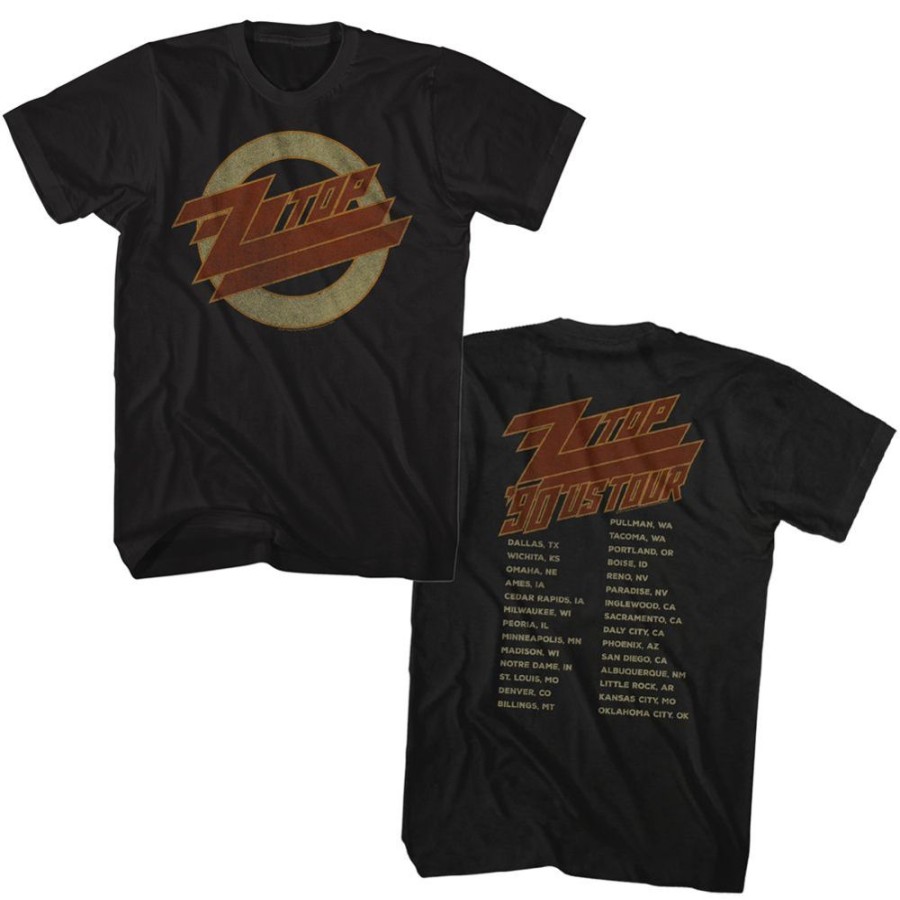 MeTV Custom Brands Zz Top - 1990 U.S. Tour | Band And Artist Apparel