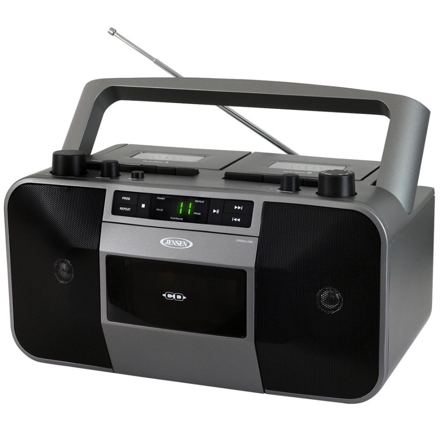 Jensen Jensen Portable Stereo Cd Player Dual Cassette Deck Recorder With Am/Fm Radio | Cassette Tape Players