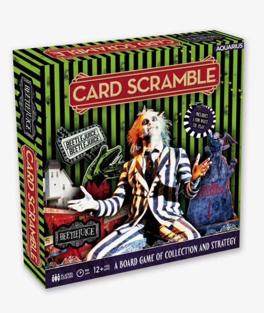 Toynk Beetlejuice Card Scramble Board Game | For 2-4 Players | Retro Toys & Games