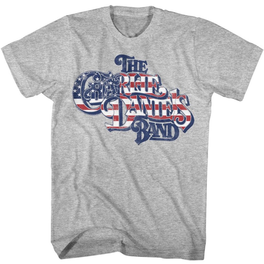 MeTV Custom Brands The Charlie Daniels Band - Flag Print Logo | Band And Artist Apparel