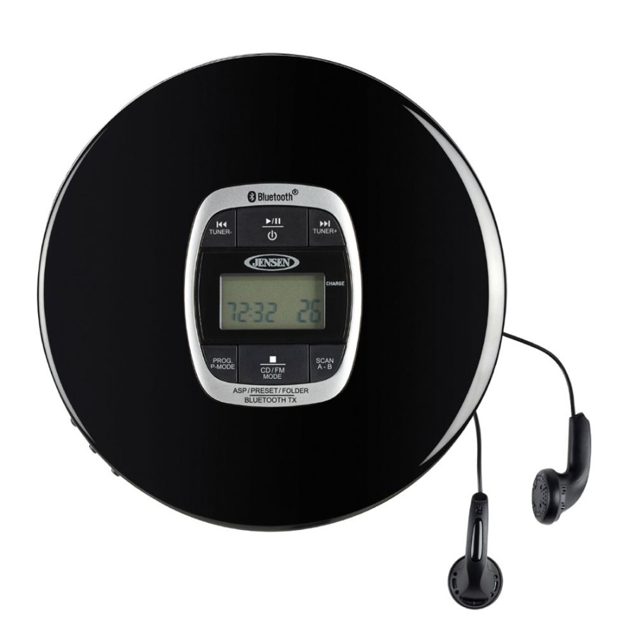 Jensen Jensen Personal Bluetooth Cd Player With Digital Fm Radio And Bass Boost | Cd Players