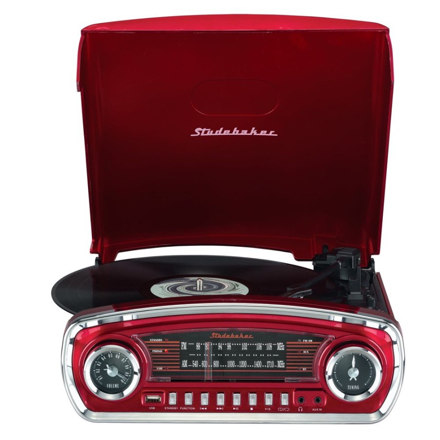 Studebaker Studebaker 3-Speed Turntable With Bluetooth Receiver And Am/Fm Radio | Radios