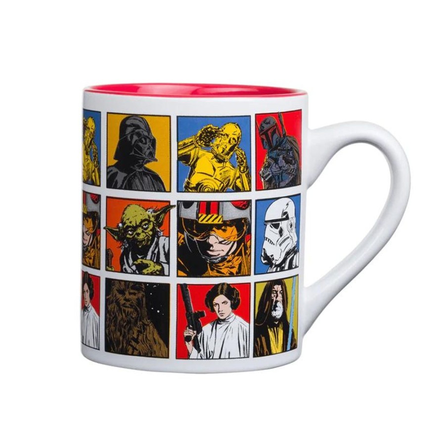 Toynk Star Wars - A New Hope Episode 4 Character Grid Ceramic Mug | Holds 14 Ounces | Drinkware