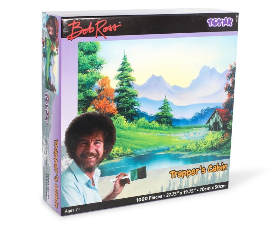 Toynk Bob Ross Trapper'S Cabin Nature Puzzle | 1000 Piece Jigsaw Puzzle | Retro Toys & Games