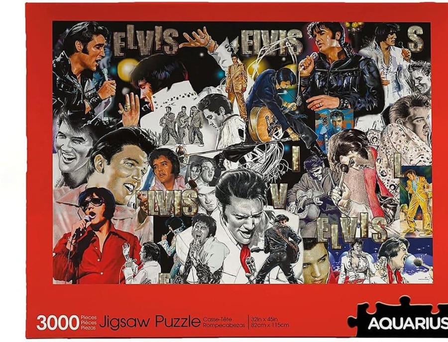 Toynk Elvis Presley Collage 3000 Piece Jigsaw Puzzle | Retro Toys & Games