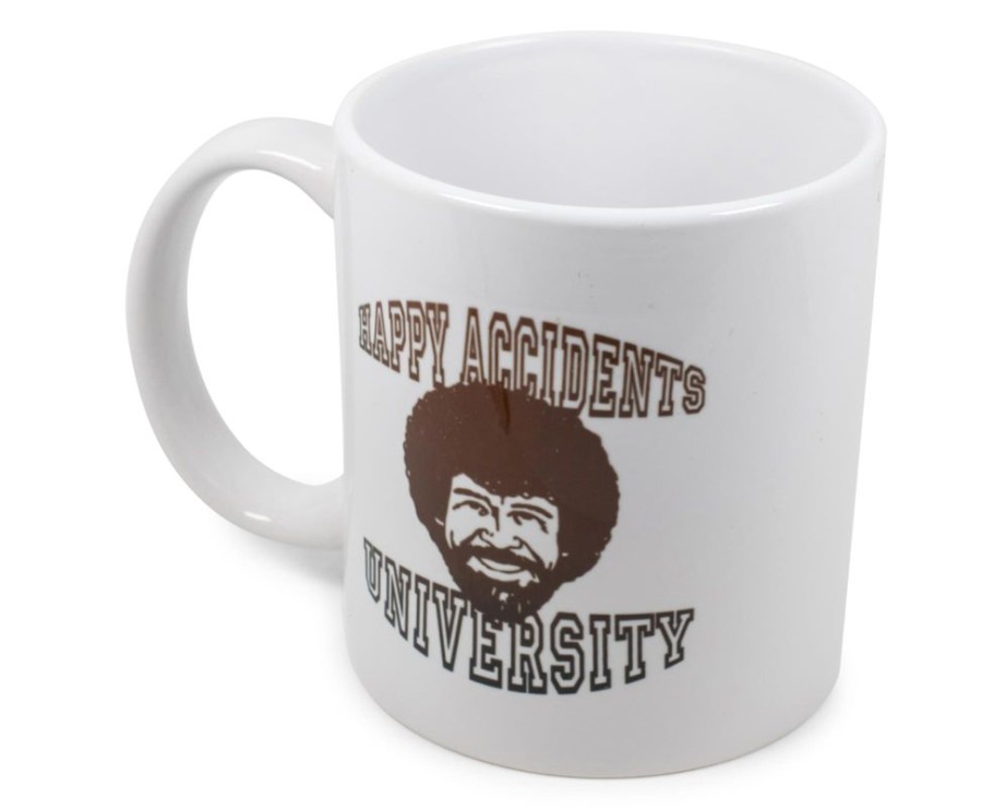 Toynk Bob Ross "Happy Accidents University" Ceramic Mug | Holds 11 Ounces | Drinkware