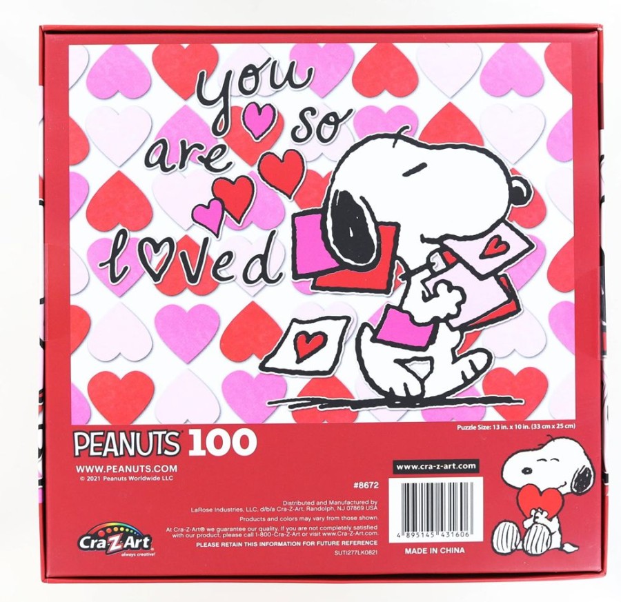 Toynk Peanuts Valentines Day 100 Piece Jigsaw Puzzle | Puzzles