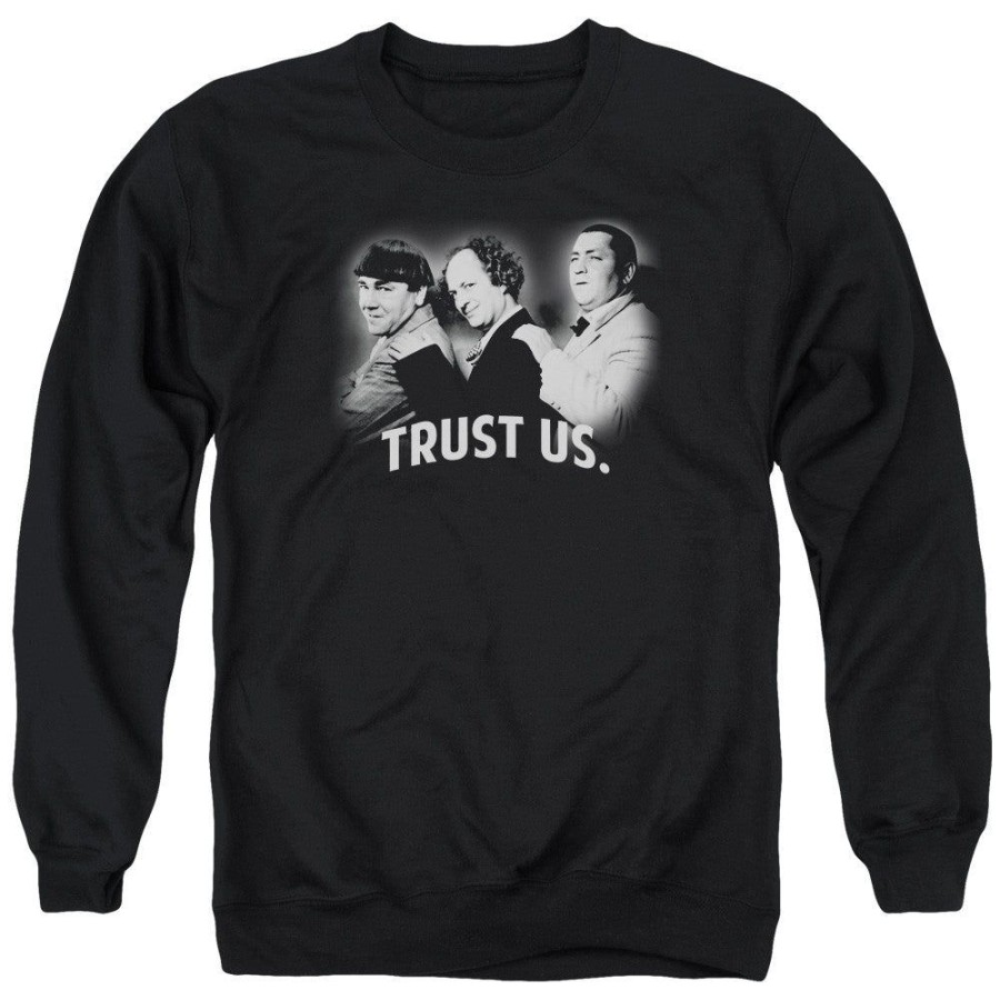 MeTV Custom Classics Three Stooges - Trust Us | Crewneck Sweatshirts