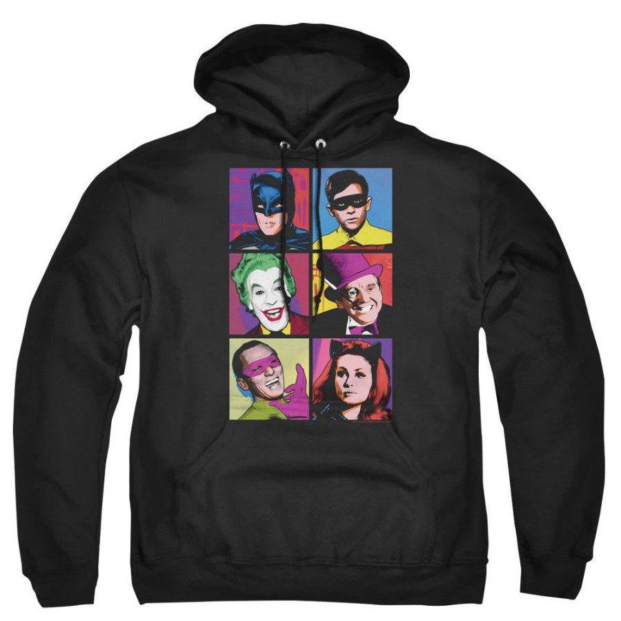 MeTV Custom Classics Batman - Pop Art Cast Squares | Pull-Over Hoodies