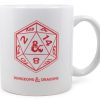 Toynk Dungeons & Dragons D20 Dice Ceramic Mug | Holds 11 Ounces | Drinkware