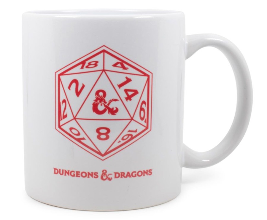 Toynk Dungeons & Dragons D20 Dice Ceramic Mug | Holds 11 Ounces | Drinkware