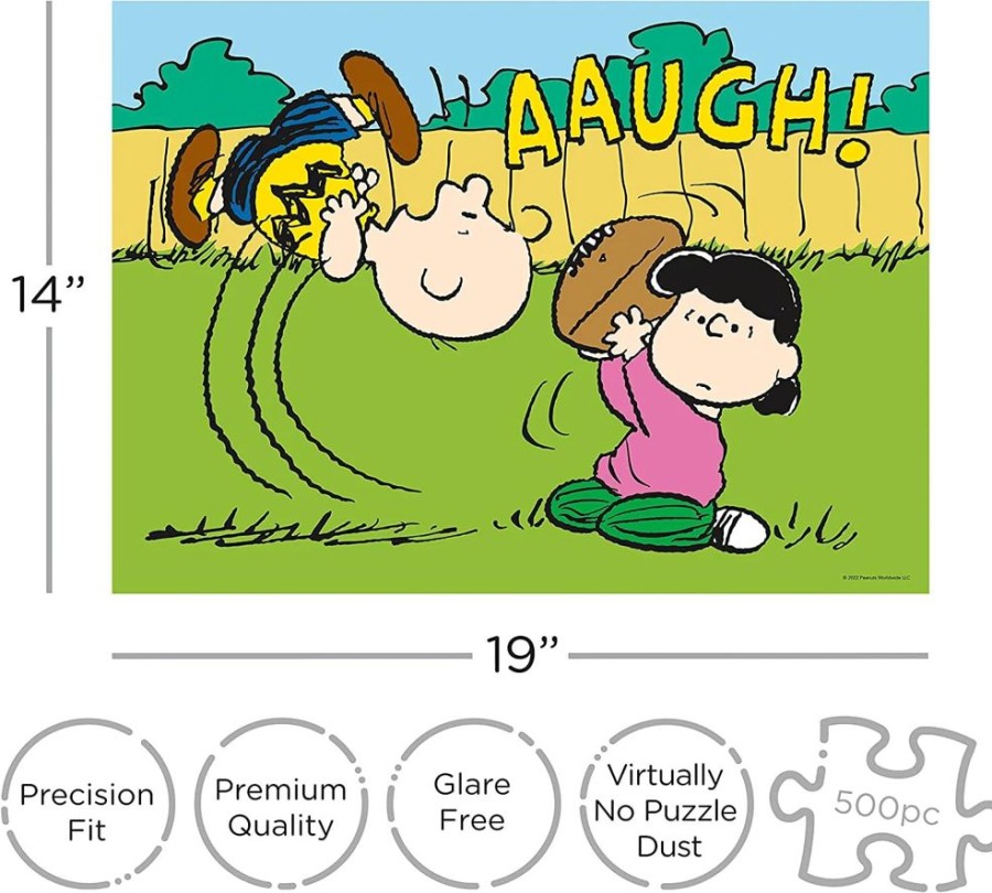 Toynk Peanuts Lucy Football 500 Piece Jigsaw Puzzle | Retro Toys & Games