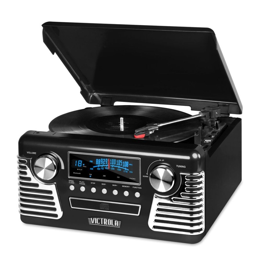 Victrola Victrola Retro Record Player With Bluetooth And 3-Speed Turntable | Record Players