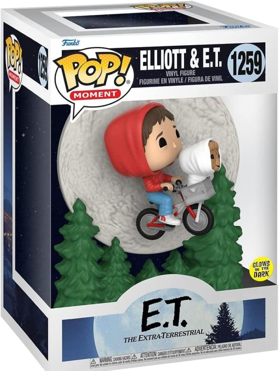 Toynk E.T. The Extra-Terrestrial Funko Pop Vinyl Figure | Elliot And Et Flying | Funko Pops!