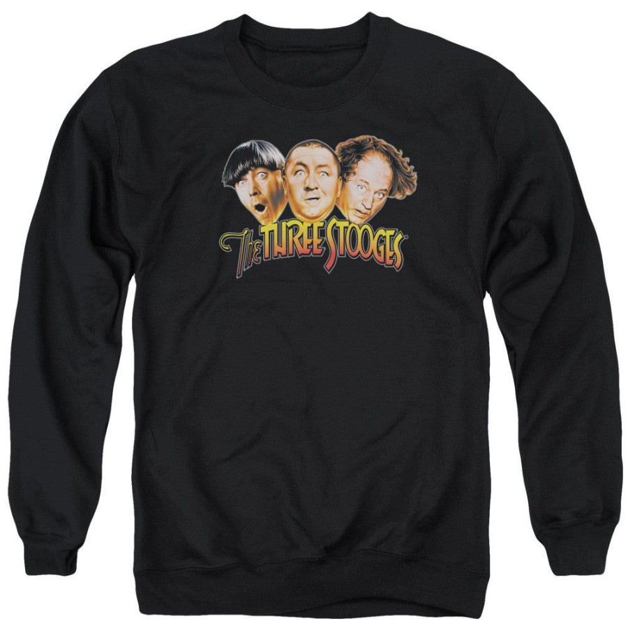 MeTV Custom Classics Three Stooges - Stooges Logo | Crewneck Sweatshirts