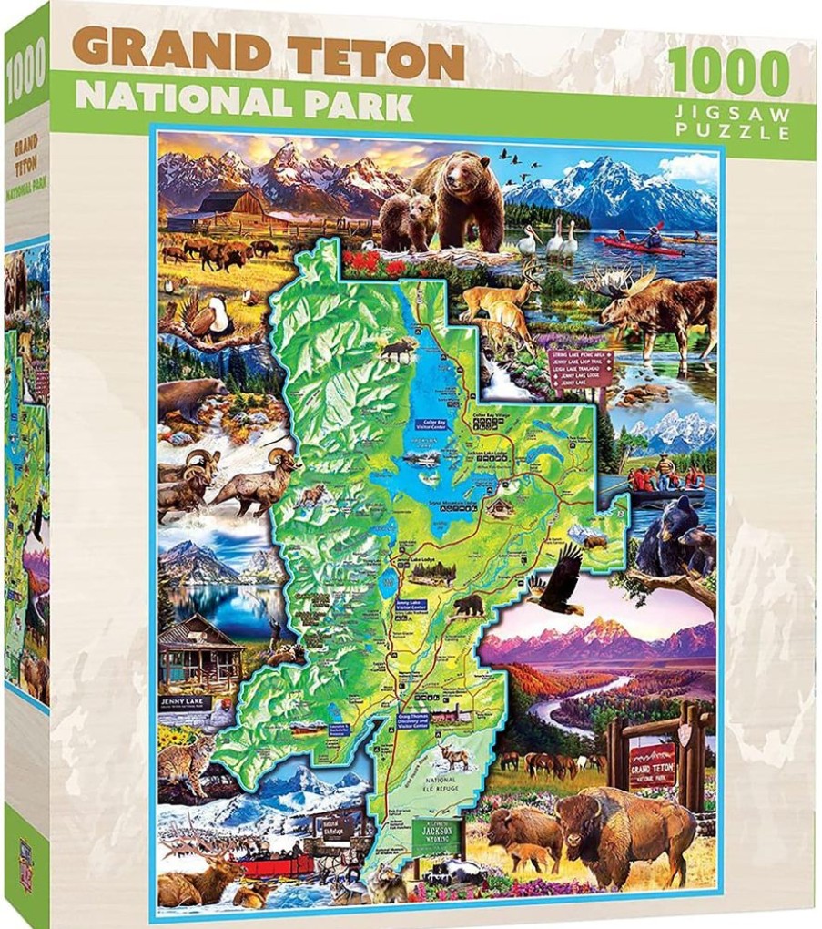 Toynk Grand Tetons 1000 Piece Jigsaw Puzzle | Retro Toys & Games