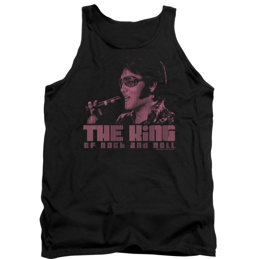 MeTV Custom Classics Elvis - The King (Purple Lines) | Tank Tops