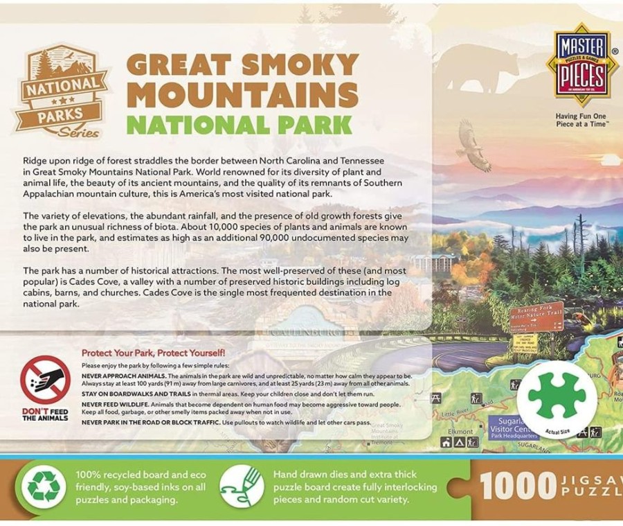 Toynk Great Smoky Mountains 1000 Piece Jigsaw Puzzle | Retro Toys & Games