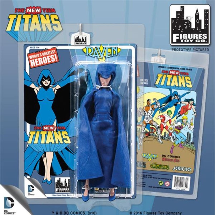 MeTV Figures The New Teen Titans Retro 8 Inch Action Figures Series 1: Raven | Heroes & Villains