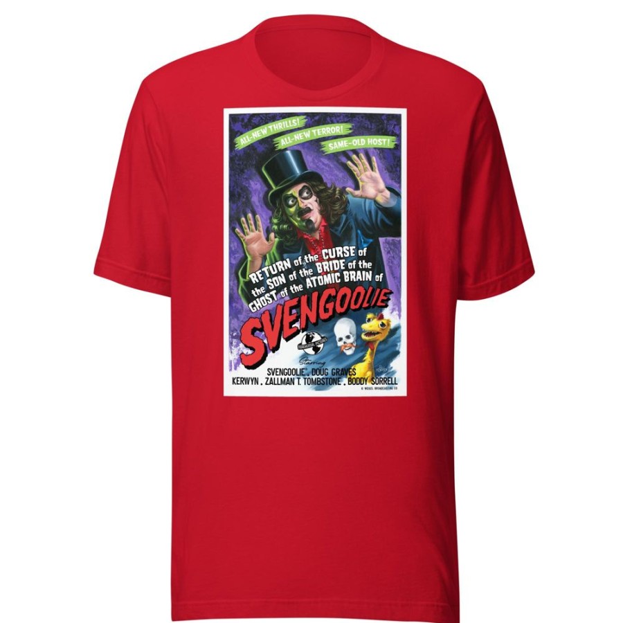 MeTV Custom Products The Horror Of Svengoolie Poster Svengoolie® T-Shirt By Bill Morrison (2022 Series) | 2023 Svengoolie Artist Collection