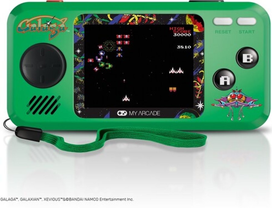 MeTV Entertainment My Arcade Dgunl-3244 Galaga Pocket Player Portable Handheld Game System | Handheld Video Games