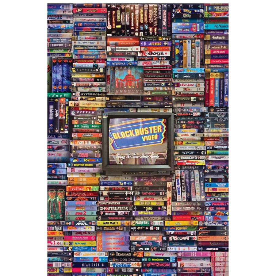 Toynk Blockbuster Era 1000-Piece Jigsaw Puzzle | Toynk Exclusive | Retro Toys & Games