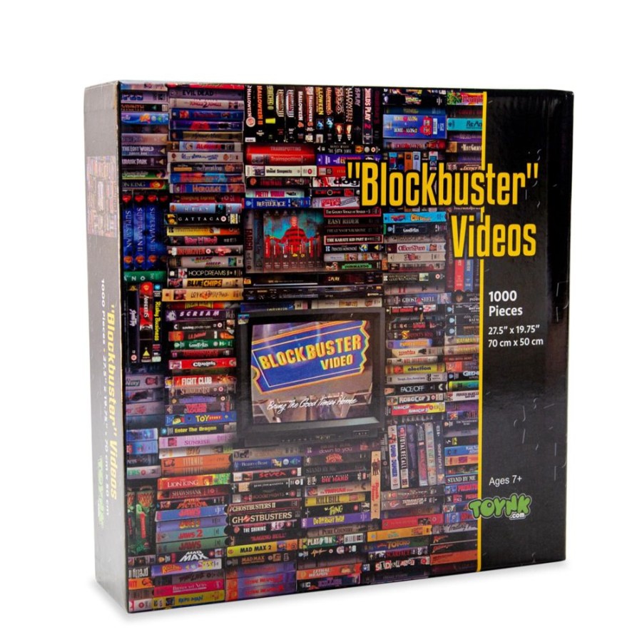 Toynk Blockbuster Era 1000-Piece Jigsaw Puzzle | Toynk Exclusive | Retro Toys & Games