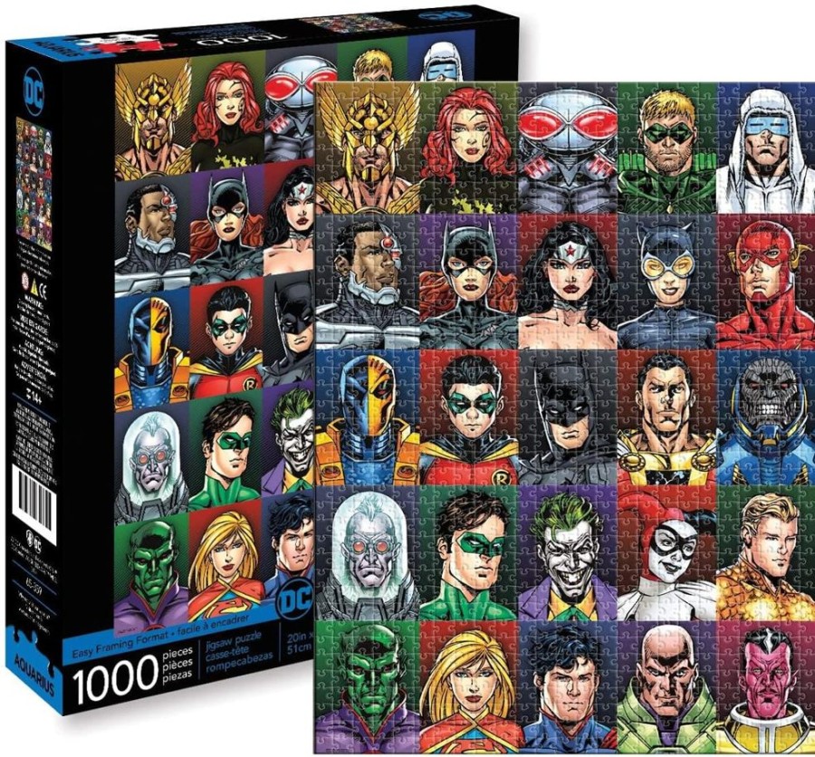 Toynk Dc Comics Faces 1000 Piece Jigsaw Puzzle | Puzzles