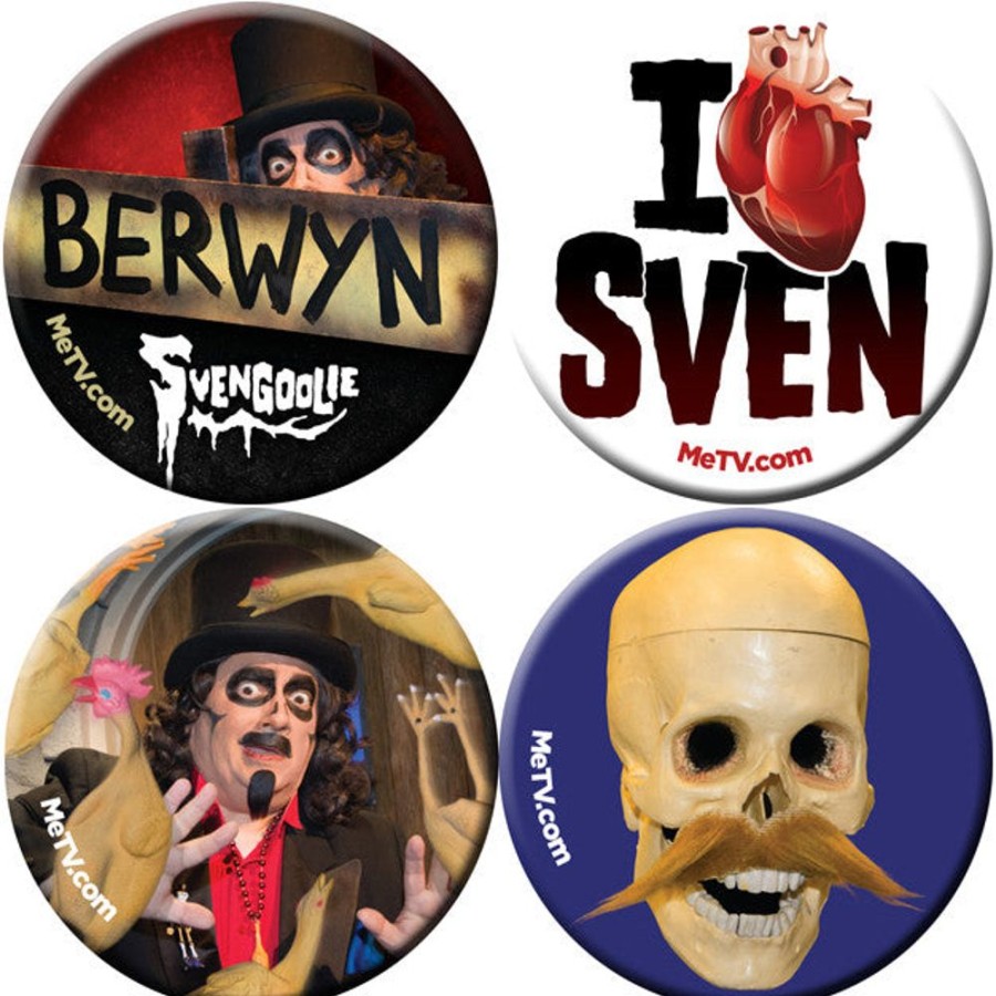 MeTV Originals Limited Edition Svengoolie Buttons: Set 2 | Svengoolie Store