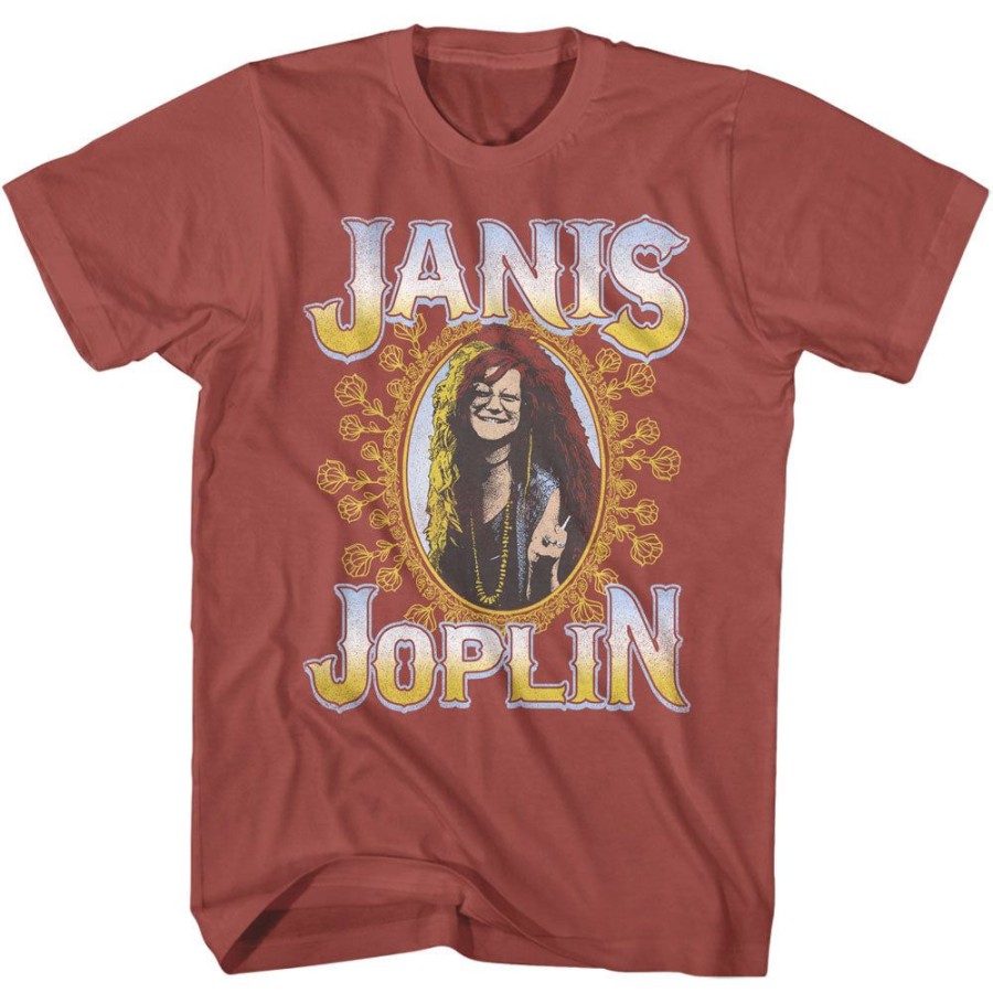 MeTV Custom Brands Janis Joplin - Floral Frame | Band And Artist Apparel