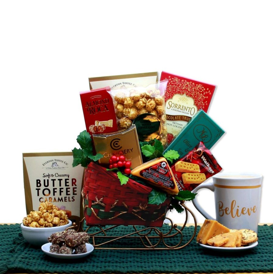 GBDS A Holiday Classic Old Fashioned Sleigh | Holiday Gift Baskets