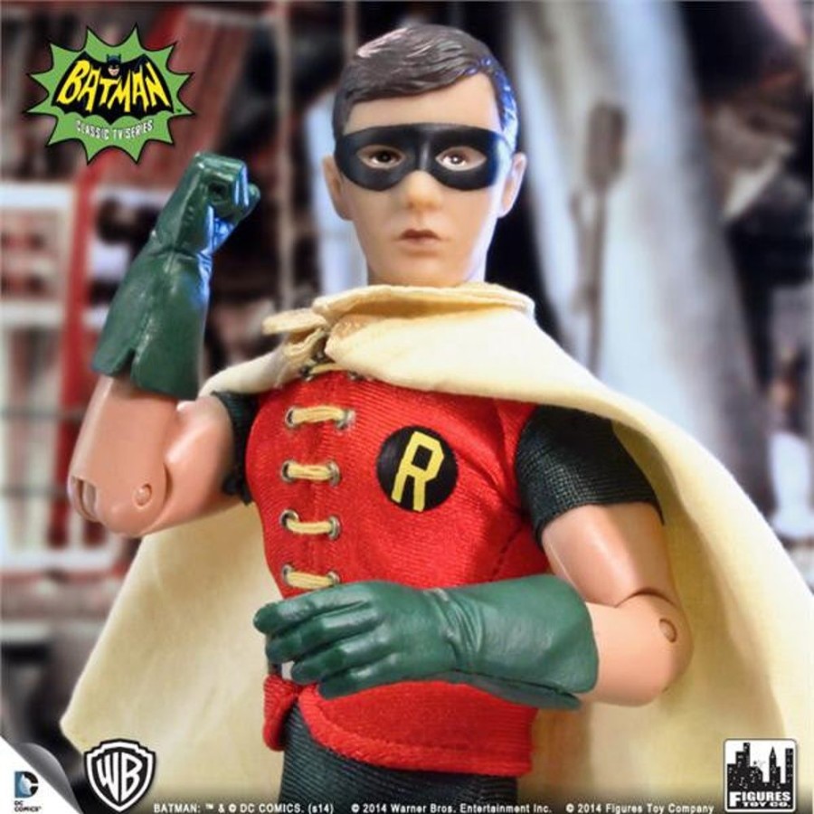 MeTV Figures Batman Classic Tv Series 8 Inch Deluxe Figurine: Robin | Heroes & Villains