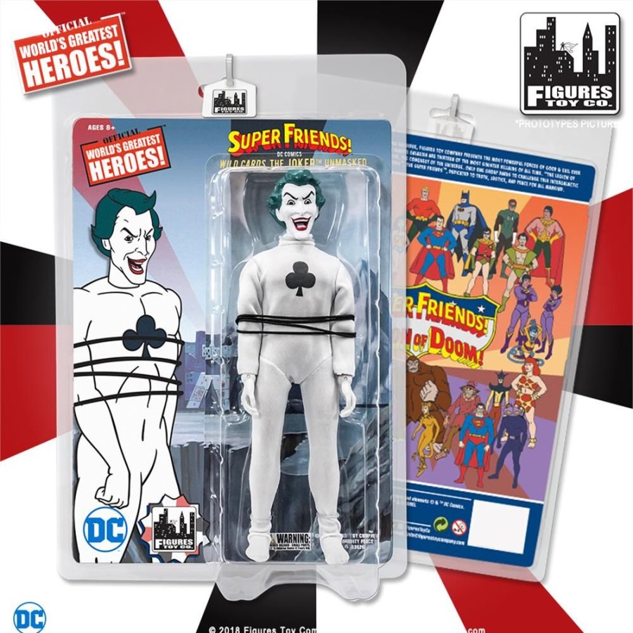 MeTV Figures Super Friends Action Figures Wild Cards Series: The Joker [Unmasked Variant] | Heroes & Villains