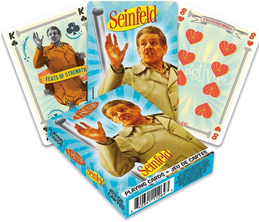 Toynk Seinfeld Festivus Playing Cards | 52 Card Deck + 2 Jokers | Playing Cards