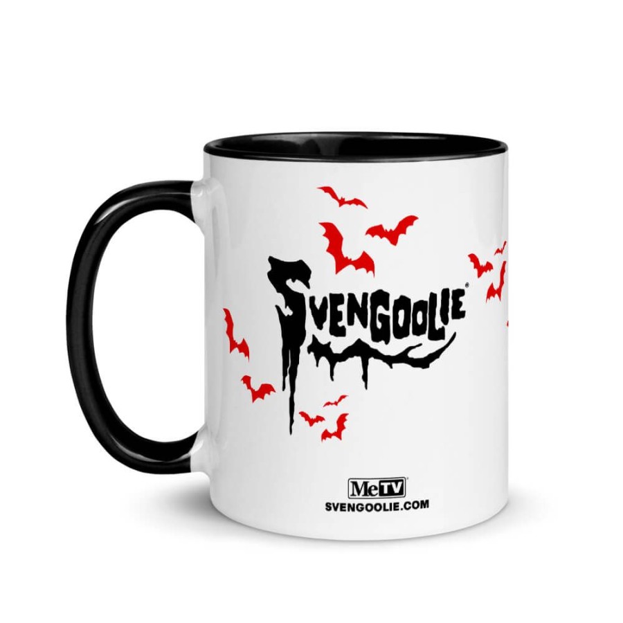 MeTV Custom Products Svengoolie Logo With Bats Ceramic Mug | Drinkware